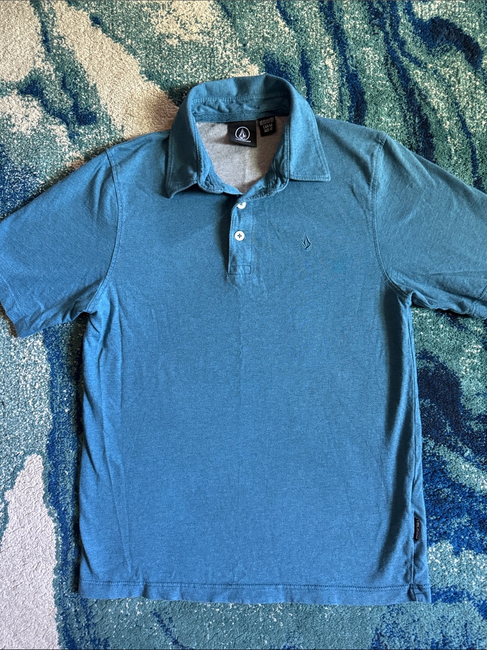 Volcom Boy’s Size 10 Blue Polo Shirt